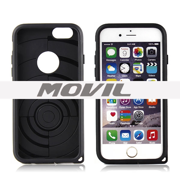 NP-2437 2 en 1 tpu    pc funda  para Apple iPhone 6-2